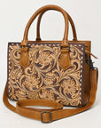 American Darling ADBG1453 Cross Body Hand Tooled Genuine Leather women bag western handbag purse