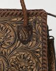 American Darling Adbg1459 Tote Hand Tooled Genuine Leather Women Bag Western Handbag Purse