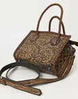 American Darling Adbg1459 Tote Hand Tooled Genuine Leather Women Bag Western Handbag Purse