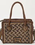 American Darling Adbg1459 Tote Hand Tooled Genuine Leather Women Bag Western Handbag Purse