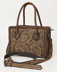 American Darling Adbg1459 Tote Hand Tooled Genuine Leather Women Bag Western Handbag Purse