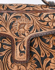 American Darling Adbga557 Cross Body I Hand Tooled Genuine Leather Women Bag Western Handbag Purse