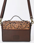 American Darling Adbga557 Cross Body I Hand Tooled Genuine Leather Women Bag Western Handbag Purse
