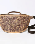 American Darling Fanny Pack Hand Tooled Genuine Western Leather Women Bag Handbag Purse |