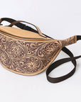American Darling Fanny Pack Hand Tooled Genuine Western Leather Women Bag Handbag Purse |