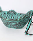 American Darling Fanny Pack Hand Tooled Genuine Western Leather Women Bag Handbag Purse |