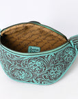 American Darling Fanny Pack Hand Tooled Genuine Western Leather Women Bag Handbag Purse |
