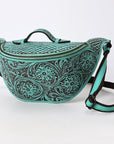 American Darling Fanny Pack Hand Tooled Genuine Western Leather Women Bag Handbag Purse |