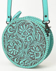 American Darling Canteen Hand Tooled Genuine Leather Women Bag Western Handbag Purse