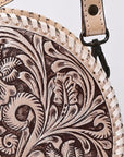 American Darling Canteen Hand Tooled Genuine Leather Women Bag Western Handbag Purse