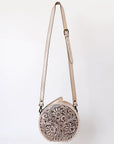 American Darling Canteen Hand Tooled Genuine Leather Women Bag Western Handbag Purse