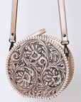 American Darling Canteen Hand Tooled Genuine Leather Women Bag Western Handbag Purse