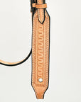 HILASON Western Horse Genuine American Leather Headstall & Breast Collar Set Tan