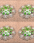 Hilason Olivine Crystal Rhinestone Bling Berry Concho Saddle Tack Cowgirl