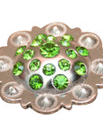 Hilason Olivine Crystal Rhinestone Bling Berry Concho Saddle Tack Cowgirl