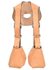 HILASON Western Horse Slip-On Stirrup Kids Genuine Leather Tan
