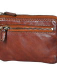 Spaghetti Western Swc436Cg Coin Purse Vintage Handmade Drum Dyed Genuine European Cowhide Leather Women Bag Western Handbag Purse