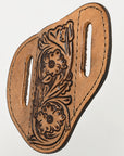 Hilason Leather Angled Knife Scabbard Sheath Cover Floral Tooled