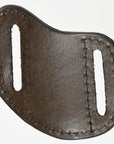 Hilason Leather Angled Knife Scabbard Sheath Cover Floral Tooled