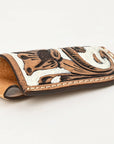 Med-Lrg Hilason Western Floral Stylish Design Geniune Leather Knife Holder