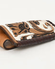 Med-Lrg Hilason Western Floral Stylish Design Geniune Leather Knife Holder
