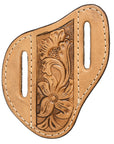 Hilason Leather Angled Knife Scabbard Sheath Cover Floral Tooled