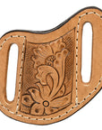 Hilason Leather Angled Knife Scabbard Sheath Cover Floral Tooled