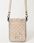 American Darling Cell Phone Holder Hand Tooled Genuine Leather women bag western handbag purse