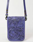 American Darling Cell Phone Holder Hand Tooled Genuine Leather women bag western handbag purse