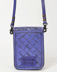 American Darling Cell Phone Holder Hand Tooled Genuine Leather women bag western handbag purse