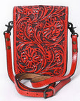 American Darling Cell Phone Holder Hand Tooled Genuine Leather women bag western handbag purse