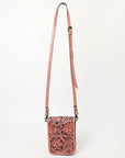 American Darling Cell Phone Holder Hand Tooled Genuine Leather women bag western handbag purse