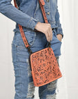 American Darling Cross Body Hand Tooled Genuine Leather women bag western handbag purse