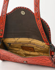 American Darling ADBG1137A Clutch Hand Tooled Genuine Leather women bag western handbag purse