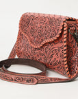 American Darling ADBG1137A Clutch Hand Tooled Genuine Leather women bag western handbag purse