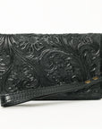 American Darling Clutch Hand Tooled Genuine Leather women bag western handbag purse