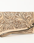 American Darling Clutch Hand Tooled Genuine Leather women bag western handbag purse