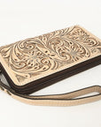 American Darling Clutch Hand Tooled Genuine Leather women bag western handbag purse