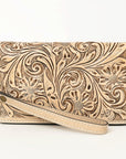American Darling Clutch Hand Tooled Genuine Leather women bag western handbag purse