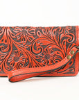 American Darling Clutch Hand Tooled Genuine Leather women bag western handbag purse