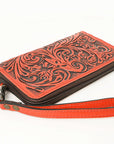 American Darling Clutch Hand Tooled Genuine Leather women bag western handbag purse