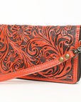 American Darling Clutch Hand Tooled Genuine Leather women bag western handbag purse