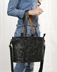 American Darling Tote Hand Tooled Genuine Leather women bag western handbag purse