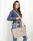American Darling Tote Hand Tooled Genuine Leather women bag western handbag purse