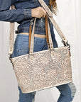 American Darling Tote Hand Tooled Genuine Leather women bag western handbag purse