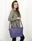 American Darling Tote Hand Tooled Genuine Leather women bag western handbag purse