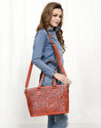 American Darling Tote Hand Tooled Genuine Leather women bag western handbag purse