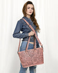 American Darling Tote Hand Tooled Genuine Leather women bag western handbag purse