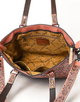 American Darling Tote Hand Tooled Genuine Leather women bag western handbag purse