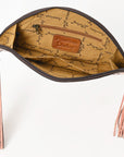 American Darling Clutch Hand Tooled Genuine Leather Women Bag Western Handbag Purse